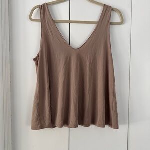 Women's Tan Sleeveless Top